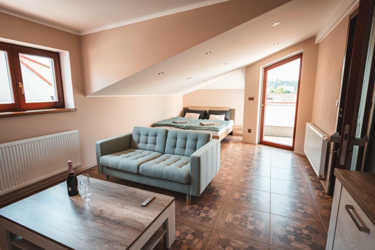 Appartement Point Flat, Beautiful View From Terrace To Castle Praag